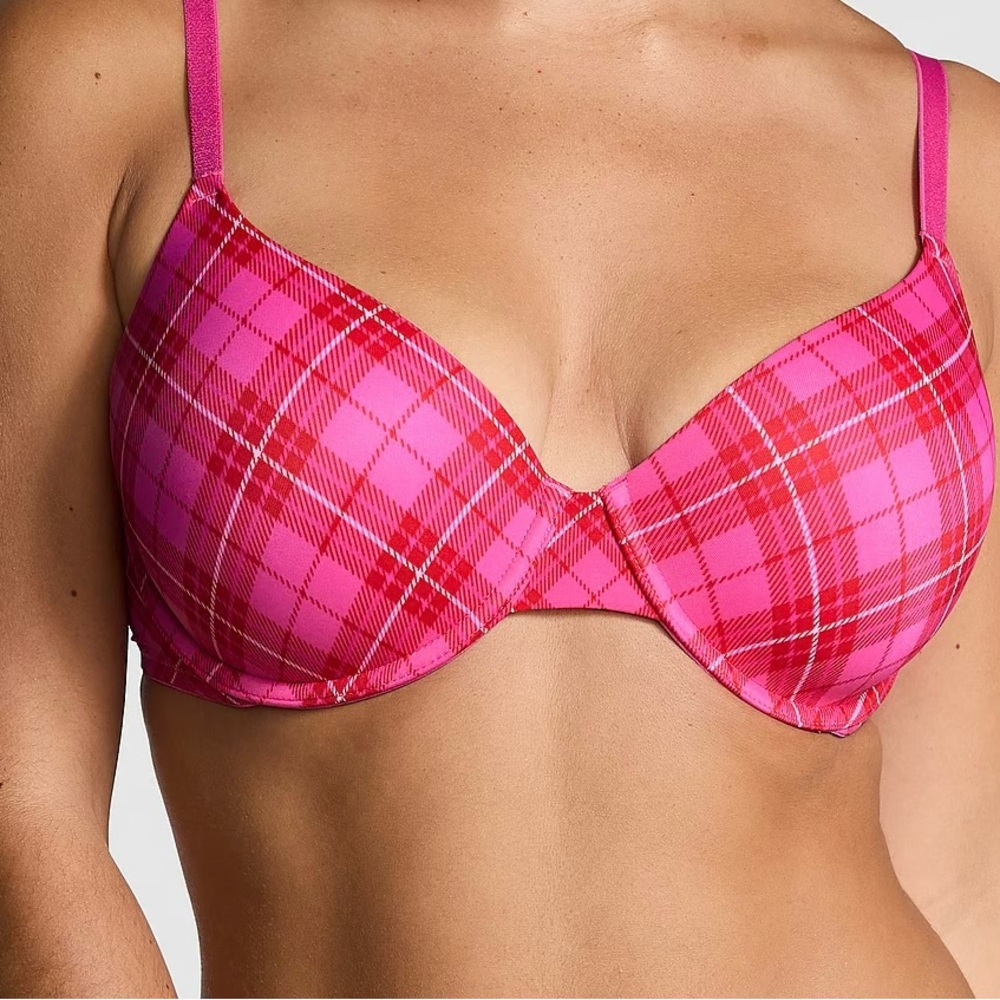 Where Everywhere Super Push Up T-Shirt Bra NWT
32B Pink